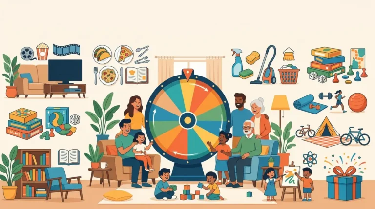 25 formas creativas de usar una rueda de azar en casa
