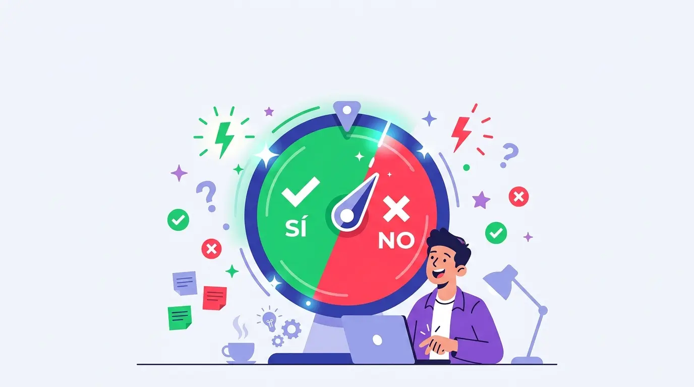 Ruleta sí o no online gratis girando entre Sí y No al azar
